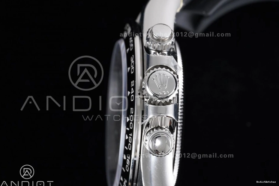 Best 813 Oysterflex V2 Stick 1:1 Daytona Strap Edition 126519 Dial on (Weighted) VSF Silver VS4131 Black Stretchable 0227